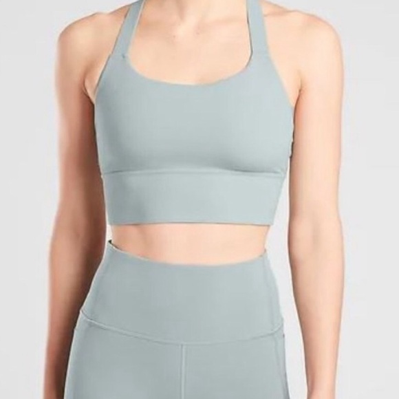 Athleta Warrior Longline Mint Green Sports Bra, Size 3X NWT - Picture 12 of 12